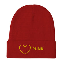 Load image into Gallery viewer, Heart PUNK Embroidered Beanie