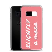 Load image into Gallery viewer, SLIGHTLY a mess Pink and White Samsung Case