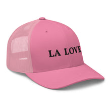 Load image into Gallery viewer, LA Love Embroidered Pink Trucker Cap