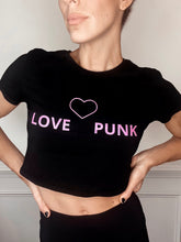 Load image into Gallery viewer, LOVE PUNK Organic Crop Top
