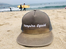 Load image into Gallery viewer, Vampire Squid Charcoal Grey Embroidered Snapback
