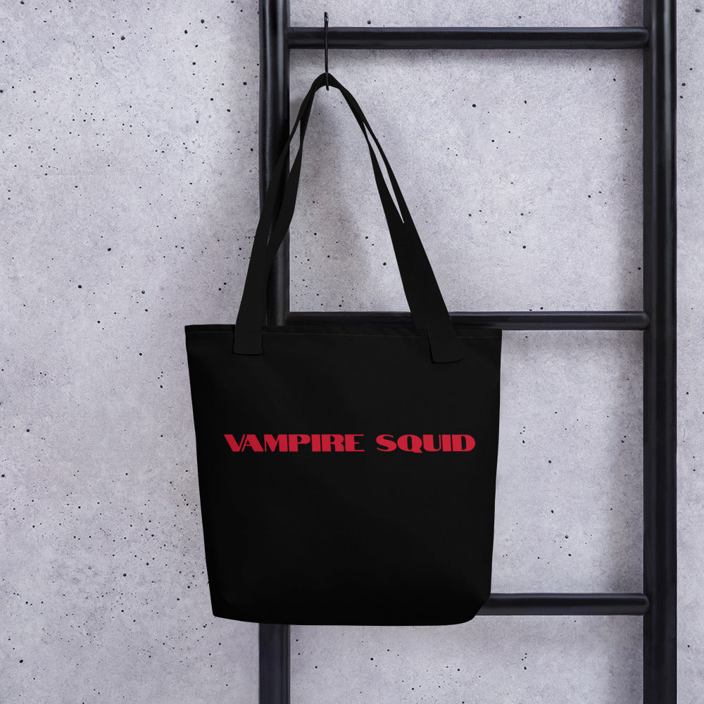 Black Vampire Squid Tote bag