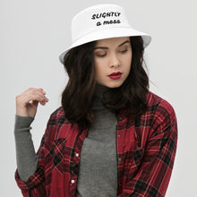 Load image into Gallery viewer, SLIGHTLY a mess (Navy or White) Bucket Hat
