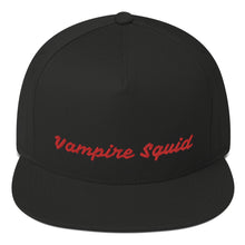 Load image into Gallery viewer, Vampire Squid &quot;Blood Red&quot; Flat Bill Cap
