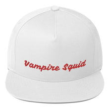 Load image into Gallery viewer, Vampire Squid &quot;Blood Red&quot; Flat Bill Cap
