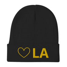 Load image into Gallery viewer, Heart LA Embroidered Beanie
