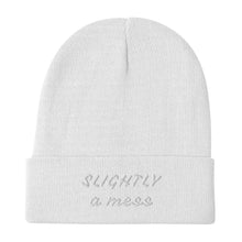 Load image into Gallery viewer, SLIGHTLY a mess Embroidered Beanies
