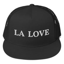 Load image into Gallery viewer, LA LOVE White Embroidered Trucker Cap
