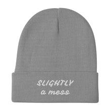 Load image into Gallery viewer, SLIGHTLY a mess Embroidered Beanies
