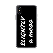 Load image into Gallery viewer, SLIGHTLY a mess Black and White iPhone Case

