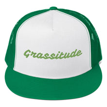 Load image into Gallery viewer, Grassitude Embroidered Trucker Cap
