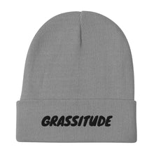 Load image into Gallery viewer, Grassitude Embroidered Beanie
