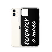 Load image into Gallery viewer, SLIGHTLY a mess Black and White iPhone Case
