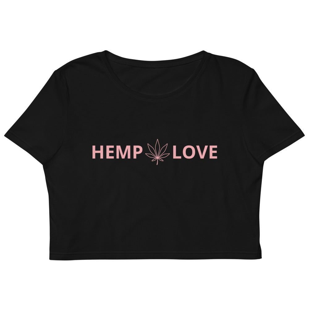 Hemp Love Pink Organic Crop Top