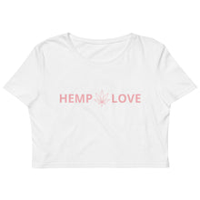 Load image into Gallery viewer, Hemp Love Pink Organic Crop Top
