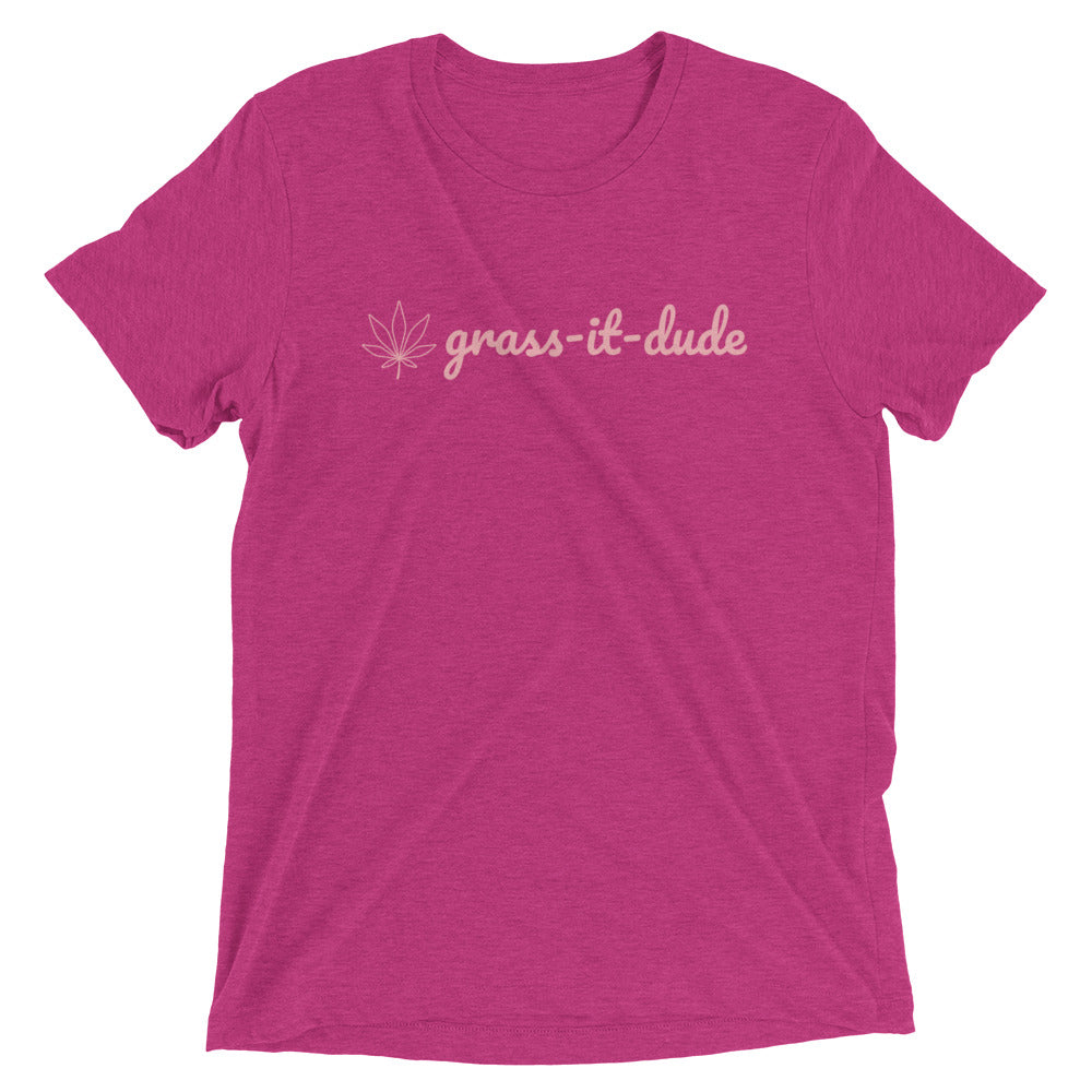 grass-it-dude Pink short sleeve t-shirt