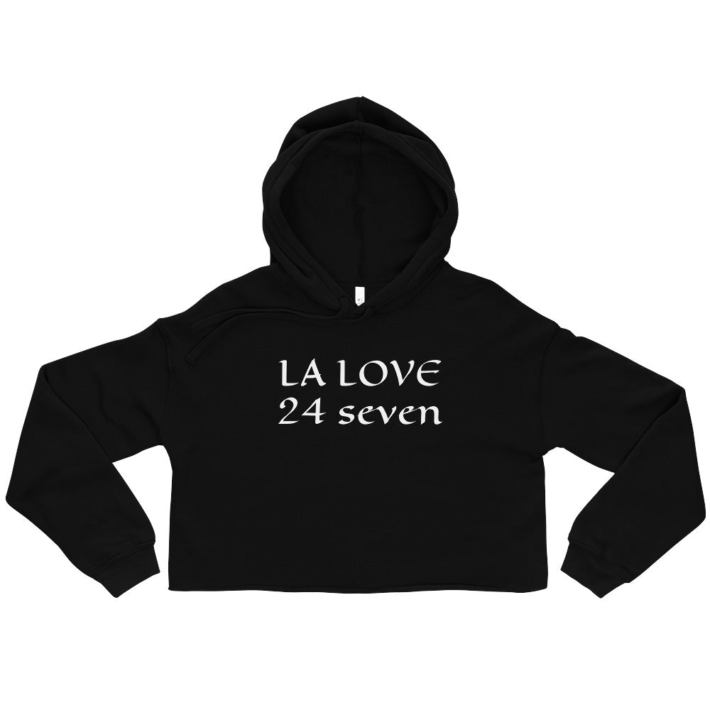 LA Love 24 Seven Crop Hoodie