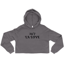 Load image into Gallery viewer, 24/7 LA LOVE Crop Hoodie
