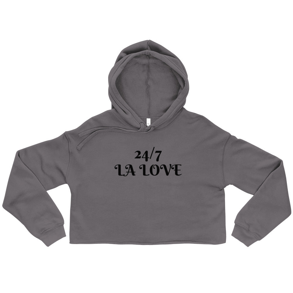 24/7 LA LOVE Crop Hoodie